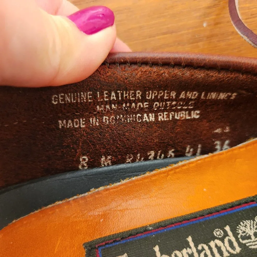 Timberland Women’s Brown Leather Boat Shoes